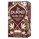 Pukka | Bio Kräutertee 'Vanilla Chai' | Zimt, Ingwer und Vanille | Ein köstlich würziges Geschmackserlebnis | 1er Pack | 20 Teebeutel