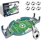 COCOSY Mini Tischfußballspiel mit 6 Fußbälle - Interaktives 2-Spieler Fußball Kit, Desktop Tischkicker Spielzeug für Euro Fußball 2024 Partys, Kinder und Erwachsene