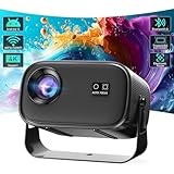 Mini Beamer 4k Heimkino, Mini Projektor 4k with 5G WiFi and Bluetooth, Handy Beamer Kurzdistanz TV Beamer mit TV Stick/Laptop/iOS/Android, 300' Bildschirm,15000LM【Elektrischer Fokus/Trapezkorrektur】