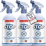 KRAFTKÖNIG PREMIUM Silberfisch Spray - Sofort + Effektiv Formel - 3x 500ML Spray gegen Silberfische - Alternative zu Silberfischfalle und Silberfisch Köderdose mit Tipps zum Silberfische bekämpfen