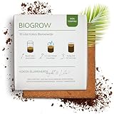 Bio Kokoserde gepresst im Quellbeutel - Biologisch abbaubare, torffreie Anzuchterde aus 100% Kokosfasern (10 Liter, 1 Stück)