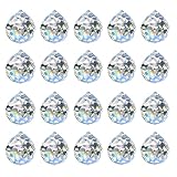 Kristall Sonnenfänger, MerryNine 30 mm 20 Stück Kristallprismen-Kugel, Kristalle Deko Anhänger für Fotografie, Gartenfensterdekoration