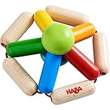 HABA 305578 - Greifling Farbendreh, Babyspielzeug ab 6 Monaten aus Holz zum Training der Motorik und Stimulation der Wahrnehmung
