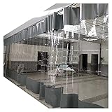 XINYUL Plane Transparent 0,5mm Dickes PVC Schwerer Planenvorhang Verandaüberdachung - 600g/m² Windschutzscheibe Für Den Garten (2.2 X 4 m)