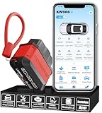 KONNWEI KW906 OBD2 Diagnosegerät für Auto, KFZ Scanner & Fehlercodeleser, OBDII/EOBD Code Reader mit Echtzeitdaten, Check Engine Reset, Bluetooth 5.2 Diagnose,Kompatibel mit iOS & Android Systeme