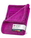 Glart Twist Auto Trockentuch XXL (80x55cm) - Premium, extra saugstark, kratzerfrei. Ideal vor Autopolitur & nach Felgenbürste. Großes Mikrofaser-Trockentuch für Auto & Motorrad, fusselfrei