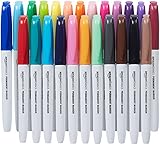 Amazon Basics - Permanent Marker, Sortiert, 24er-Packung