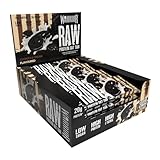 Warrior Raw Protein Riegel Flapjack (20 g) – 12 x 75 g – zuckerarmer, ballaststoffreicher Mahlzeitenersatz – gesunder Frühstücks-Hafer-Snack für Energie und Muskelwachstum (Cookies & Cream)