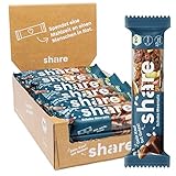 share Nussriegel Schoko & Meersalz 15 x 35 g – Riegel spenden je eine Mahlzeit an einen Menschen in Not – Mandel, Haselnuss, Schokolade & Meersalz – vegan – ohne Palmöl