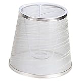 Wresetly Nachttisch Lampenschirm transparent Kronleuchter Lampe aus Stoff Wandleuchte Schreibtischlampe Ersatz Abdeckung