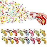 Wennala16 stück Party Confetti Kanone Konfetti Geburtstag,Konfettikanone Biologisch Abbaubar,Konfetti Pistolen Konfettistrahl,Einfach & Sicher zu Bedienen für Innen Und Draußen