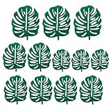 ARTIBETTER Satz Monstera Filz Untersetzer Hitzeisolierend rutschfest für Tischschutz und Getränke in Haus Küche