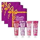4 Pack Handcreme Set, Mini Handcreme Damen Geschenkset, Plant Fragrance Handpflegecreme für Trockene, Rissige Hände, Handcremes Geschenkset für Frauen, Männer, Mama, Weihnachten, Geburtstags (3PC, 1)