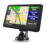 AWESAFE Navigationsgerät für Auto mit Bluetooth, 7 Zoll Touchscreen, 2024 Europa Karten unterstützt Karteupdate, GPS Navigation für Auto PKW KFZ LKW