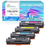 Clywenss CRG-067H 067H 067 Toner Mit Chip Kompatibel mit Canon i-SENSYS MF655Cdw MF657Cdw LBP631Cw LBP633Cdw MF651Cw MF655Cw MF657Cw MF655 MF657 MF651 LBP631 Toner, 4-Pack (Schwarz Cyan Magenta Gelb)