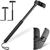Rückenrasierer für Männer, Rückenhaarentferner für Männer mit dehnbarem Griff, Körperhaartrimmer Ergonomischer Body Groomer Haarrasierer Nass- oder Trockenrasur, Extra Klingen enthalten… (Gray)