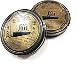 Antiker nautischer Taschenkompass, Titanic, 7,6 cm, Messing, Navigationstaschenkompass, 2 Stück