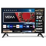 Antteq AV24H3 Fernseher 24 Zoll (60 cm) Smart TV mit Netflix, Prime Video, Rakuten TV, DAZN, YouTube, UVM, WiFi, Triple-Tuner DVB-T2 / S2 / C