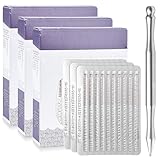LEKEFETO 300 Stück Professionelle Akupunkturnadeln: 0.3mm Akupunkturnadeln, Beauty Massage Sterilisationsnadel zur Schmerzlinderung, mit 13cm Akupunkt-Massagestift, für Massage, Akupressur, Akupunktur