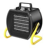 Climative Keramik Heizlüfter 3 kW PTC EHP-3 PRO Elektroheizung Heizung elektrisch mit Thermostat Werkstattheizung IP20 Mini Heizlüfter Energiesparend Bauheizer Garage Portable Heater Heizkörper