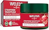 WELEDA Bio Straffende Tagespflege - Naturkosmetik Natural Anti Aging Gesichtscreme mit Granatapfelsamenöl & Maca-Peptiden. Feuchtigkeitscreme mindert Falten & erhöht Elastizität / Spannkraft (1x 40ml)