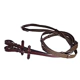 Cwell Equine Durable Quality Web Reins Brown Horse/Cob/Pony (Pony, Brown)
