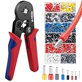 GOOPOOL Crimpzange Set, Aderendhülsenzange, Crimpzangen 0,25-10mm² Aderendhülsenzange mit 1200 stück Aderendhülsen Set für Industrieller Bedarf Aderendhülsenzange Crimp Zange 10m㎡ 6-4A 23-7AWG
