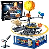 Sitodier drehbares Sonnensystem Bauspielzeug, 758pcs Weltraumforschung Bauklötze Set für Kinder 6+ Jahre alt, pädagogische Spielzeug Geschenke für Jungen Mädchen Alter 8 9 10 11 12 13
