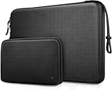 FINPAC Laptop Tasche Hartschalen Schutzhülle für 13,6' MacBook Air 2024-2022 M3/A3113 M2/A2681, 14' MacBook Pro M4/M3/M2/M1 Pro/Max 2024-2021, 13' MacBook Pro/Air, stoßfest Hülle mit Zubehör Tasche
