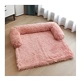 Hundebett Große Hunde Hausmatte Zwinger Winter Warm Katzenbett Pad Waschbar Hundekissen Decke Haustierbett (Farbe: Rosa-ZJ, Größe: M)