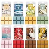 Salubrito Sommer Duftwachs für Duftlampe, 100% Sojawachs Raumduft Duftkerze, Wax Melts für Kerzen Wärmer, Meeresbrise, Tropischer Mojito, Rosa Insel, Frische Baumwolle, Kokosnuss, Ananas, Erdbeere