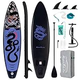 FEATH-R-LITE Aufblasbare Stand Up Paddle Boards Multifunktionale Paddleboard Mit Handpumpe, Sup Rucksack, Leine, Einstellbares Paddel, Für Erwachsene, Jugend Aller Fertigkeitsstufen