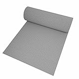 Badematte Bodenbelag Duschvorleger - Uni Hellgrau Eckig 65 x 50 cm - Weichschaum Bodenmatte Badteppich Antirutsch Vorleger Matte