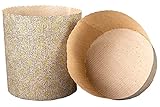 Hobbybäcker - Panettone Backform aus Papier - 10er-Set - Fettdichte und stabile Einwegformen - Maße HxD: 9,5 x 13,4 cm