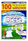 Weißer Riese Universal Pulver umweltfreundliches Waschmittel mit sommerlichem Duft, 1er Pack Großpackung Waschpulver (1 x 100 Waschladungen)