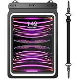 wasserdichte Tasche Tablet Hülle für 12.9' Geräte, Wasserfest Tasche Schutzhülle für iPad Pro 12.9' 6th/5th/4th/3rd Gen iPad Pro 11' iPad 11th A16 iPad Air 6/5/4 10.9' Galaxy Tab S10+ S9+ S8+
