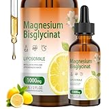 Magnesium Bisglycinat Tropfen – 140 mg elementares Magnesium pro Tagesportion – mit Mikellentechnologie – Zitronengeschmack – vegan – 60 ml