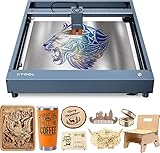 xTool D1 Pro Laser Graviermaschine mit RA2 Pro Rotary- 60W CNC Lasergravierer und Laser Cutter, 10W Ausgangsleistung, 24000mm/min, 4 Grenzwertschalter, Lasergravur für Holz, Glas, etc (430x400mm)