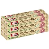 FRIO - 120 Blatt Natürliches Backpapier 33x38 cm (Set mit 6 Packungen à 20), Antihaftbeschichtet, für Mikrowelle und Aufbewahrung - Gebrauchsfertig, für Pizzen und Backbleche