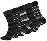 Vincent Creation 10 Paar Herren Casual Socken STRIPES mit hohem Baumwollanteil, Gr. 43-46