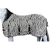 Marengos Fliegendecke Zebra schwarz/weiß 125cm