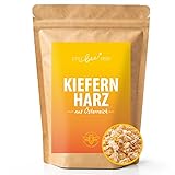 little bee fresh Kiefernharz (Kolophonium) aus Österreich – Ideal für Salben, zum Räuchern, Balsam, Seifen & für Bienenwachstücher | 80g Fichten Kiefern Baumharz Räucherharz Räucherwerk | 100% Natur