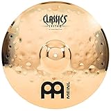 Meinl Cymbals Classics Custom Extreme Metal Crash —16 Zoll (Video) Schlagzeug Becken (40,64cm) B12 Bronze, Brilliantes Finish (CC16EMC-B)