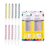 Magic Relighting Geburtstagskerzen, 20 Stück Kuchenkerzen, lustige Kerzen für Geburtstag, Party, Weihnachten, Feier (2 Packungen)