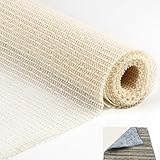 70x200cm Teppich Antirutschmatte, Schneidbar Teppichunterlage rutschfest, Teppichstopper, Antirutschmatte für Teppich, PVC Teppichgreifer Antirutschmatte, für Teppich Tischtücher usw.(Weiß)