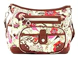 Oilily Tropical Birds S Shoulder Bag Cream-White