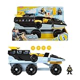 Fisher-Price Imaginext DC Super Freunde Batman Spielzeug Verwandlungs-Bat-Tank mit Lichtern Geräuschen Figur & Projektilen für Kinder im Kindergartenalter ab 3 Jahren, HVY04