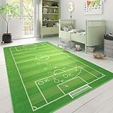 Taracarpet Kinderzimmer Teppich für Kinder, Jungen, Mädchen und Jugendzimmer Fresh Kids Fußballfeld Taktik 80x150 cm