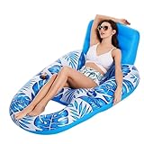 Schwimmer für aufblasbaren Liegestuhl – Schwimmer für Liegestuhl, Schwimmbad für Pool, Liegestühle für Pool, verstellbare Poolstühle | Stühle mit Gallen Floß