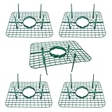 IWOWHERO 5 Stück Erdbeerstützen aus Kunststoff mit Stabilem Rahmen Quadratische Pflanzgestelle für Erdbeeren Fruchtschutz und Verbesserte Luftzirkulation Geeignet für Garten